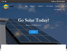 Tablet Screenshot of eccsolar.com